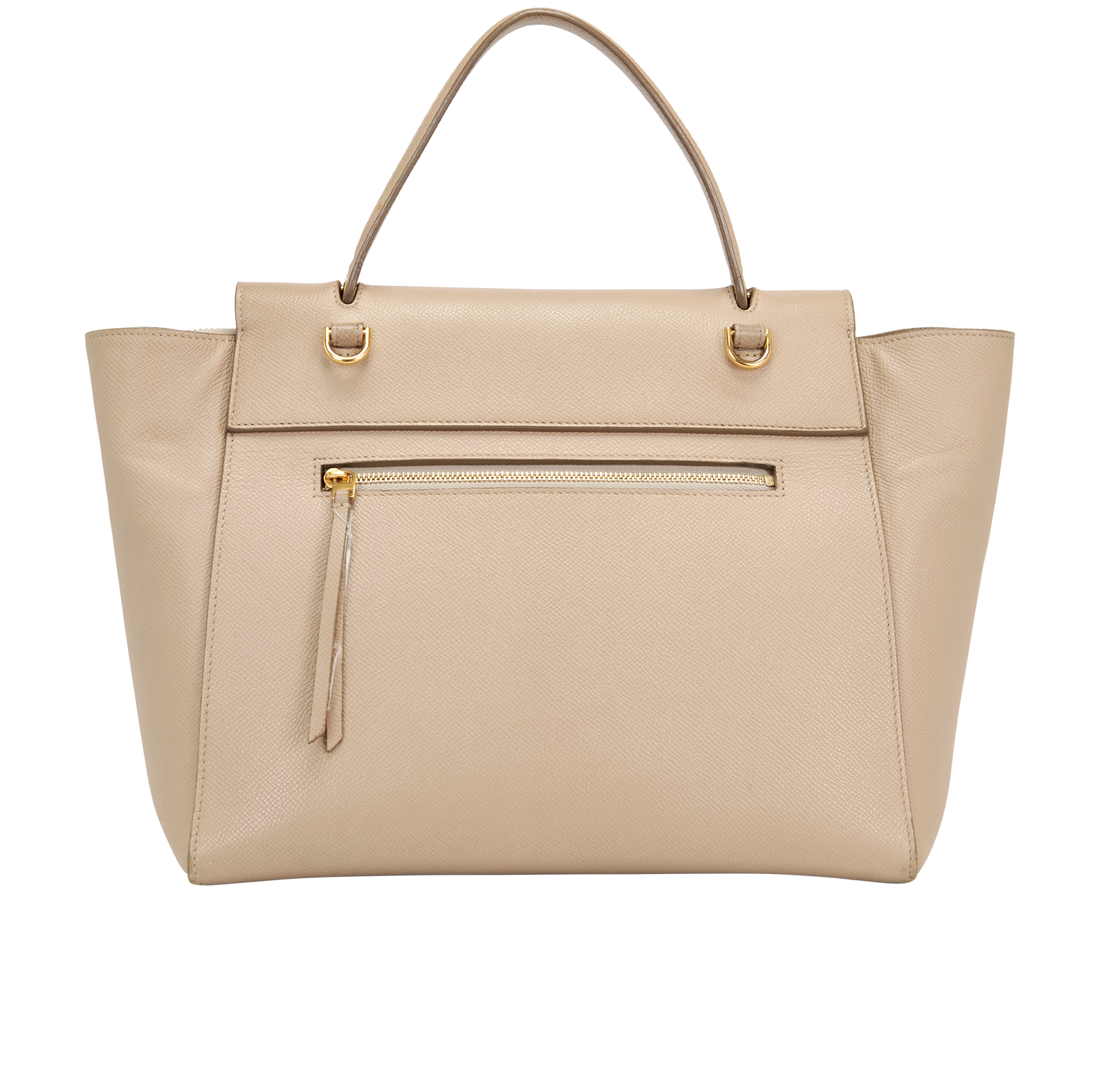 Mini Belt Bag, &pound;495, Handbags, Taupe, Leather, Back view